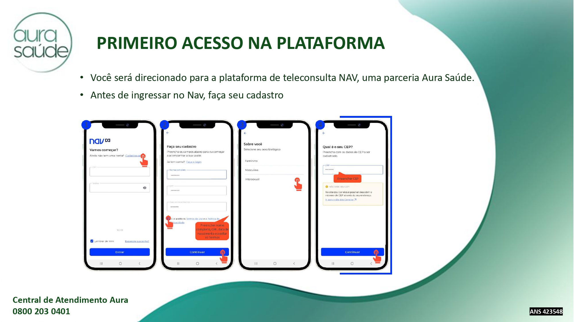 Passo 3 do acesso à plataforma